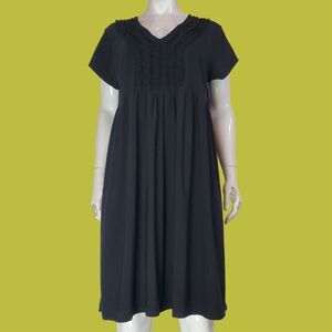 Nic & Dom Plus Size Black Babydoll Dress